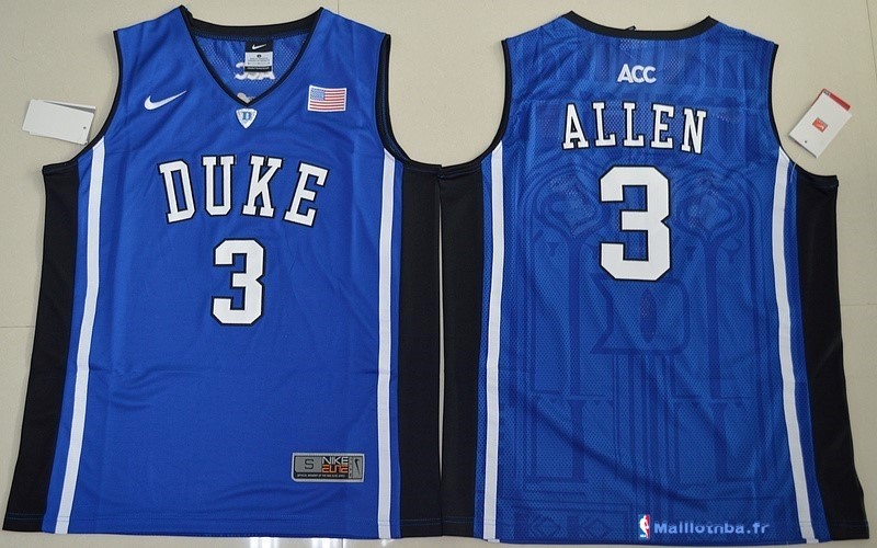 Maillot NCAA Pas Cher Duke Garyson Allen 3 Bleu - Maillot Basket NBA ...