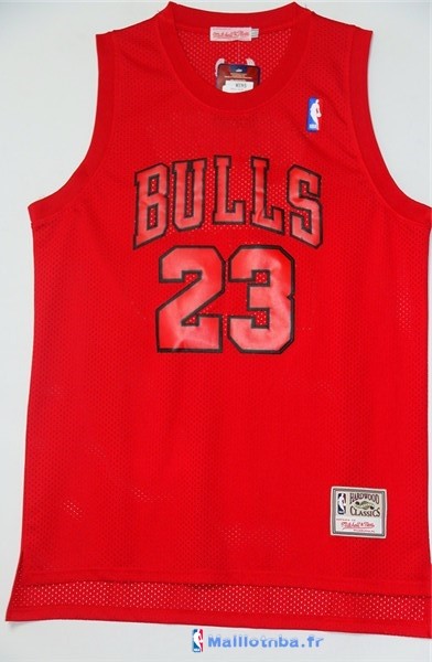 Maillot NBA Pas Cher Chicago Bulls Michael Jordan 23 Rouge Engrener ...