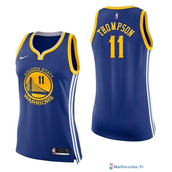 Maillot NBA Pas Cher Golden State Warriors Femme Klay Thompson 11 Bleu ...