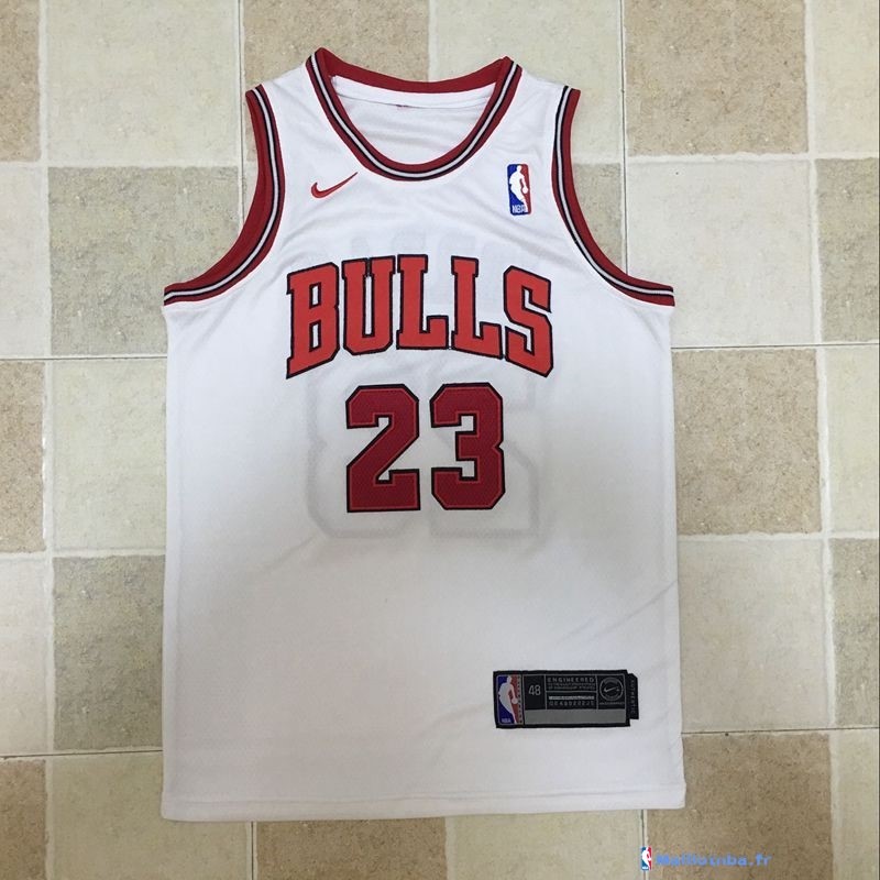 Maillot NBA Pas Cher Chicago Bulls Junior Michael Jordan 23 Blanc 2017/ ...