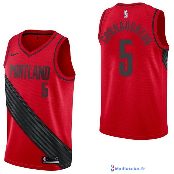 Maillot Nba Pas Cher Portland Trail Blazers Pat Connaughton 5 Rouge 