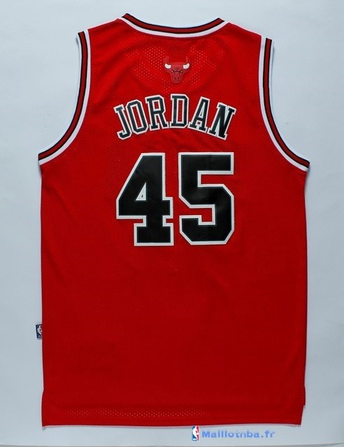 Maillot NBA Pas Cher Chicago Bulls Michael Jordan 45 Retro Rouge ...